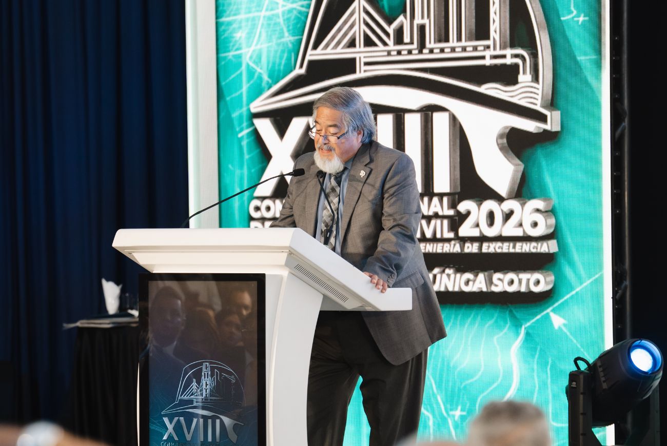 Dr. Jorge Alberto Vanegas presenta una visión del futuro de la infraestructura en el XVIII Congreso Nacional de Ingeniería Civil 2026